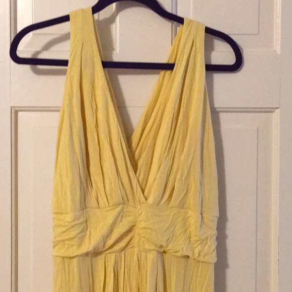 EUC,IMAN,1XP,Cotton,Yellow step in design,gathered waist,sleeveless,maxi dress - Picture 6 of 7